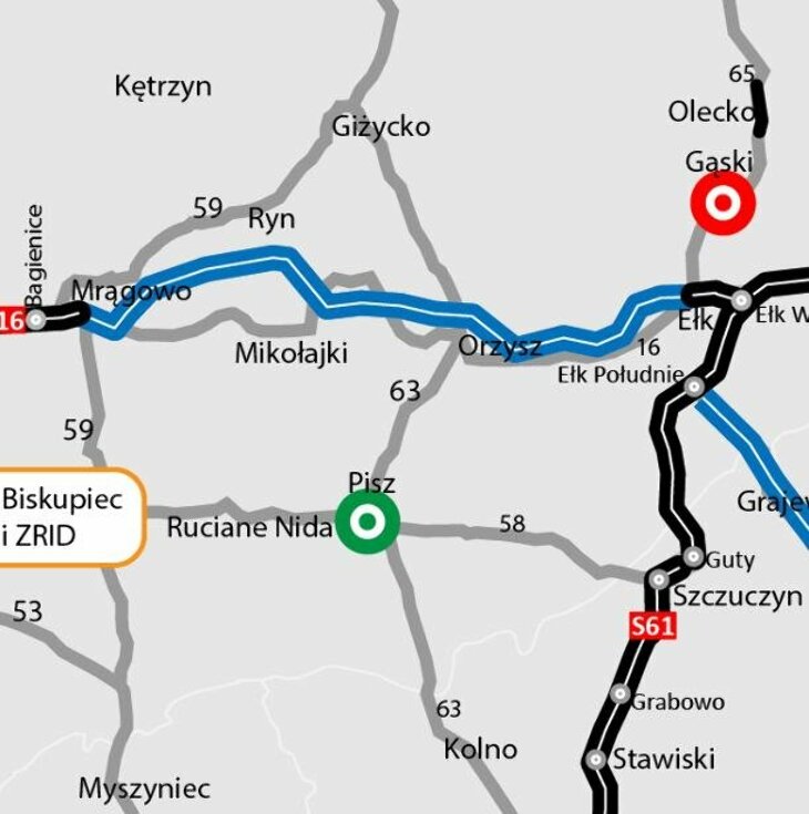 Orlik krzykliwy zatrzyma S16 przez Mazury?