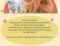 Kastracja/sterylizacja psów i kotów - dofinansowanie