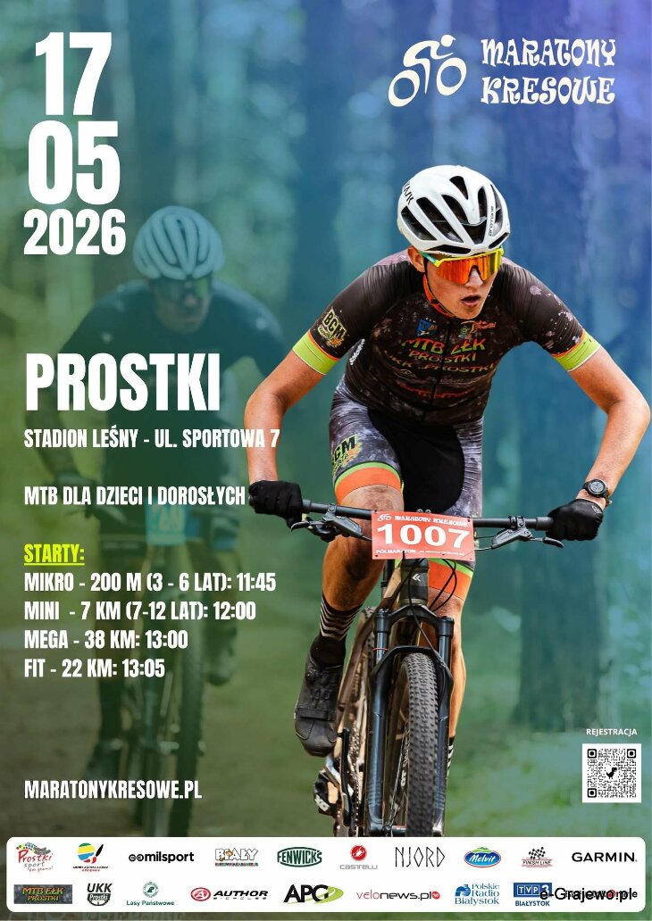 Prostki. Maraton kolarski i maraton biegowy