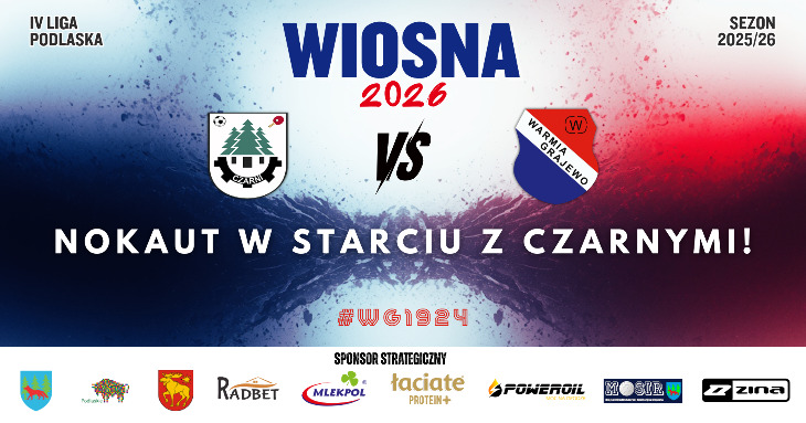 CZARNI Czarna Białostocka ? WARMIA Grajewo 1:7 