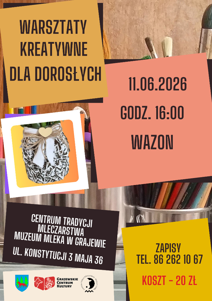 Warsztaty kreatywne dla dorosłych w Muzeum Mleka 