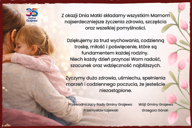 Życzenia z okazji Dnia Matki