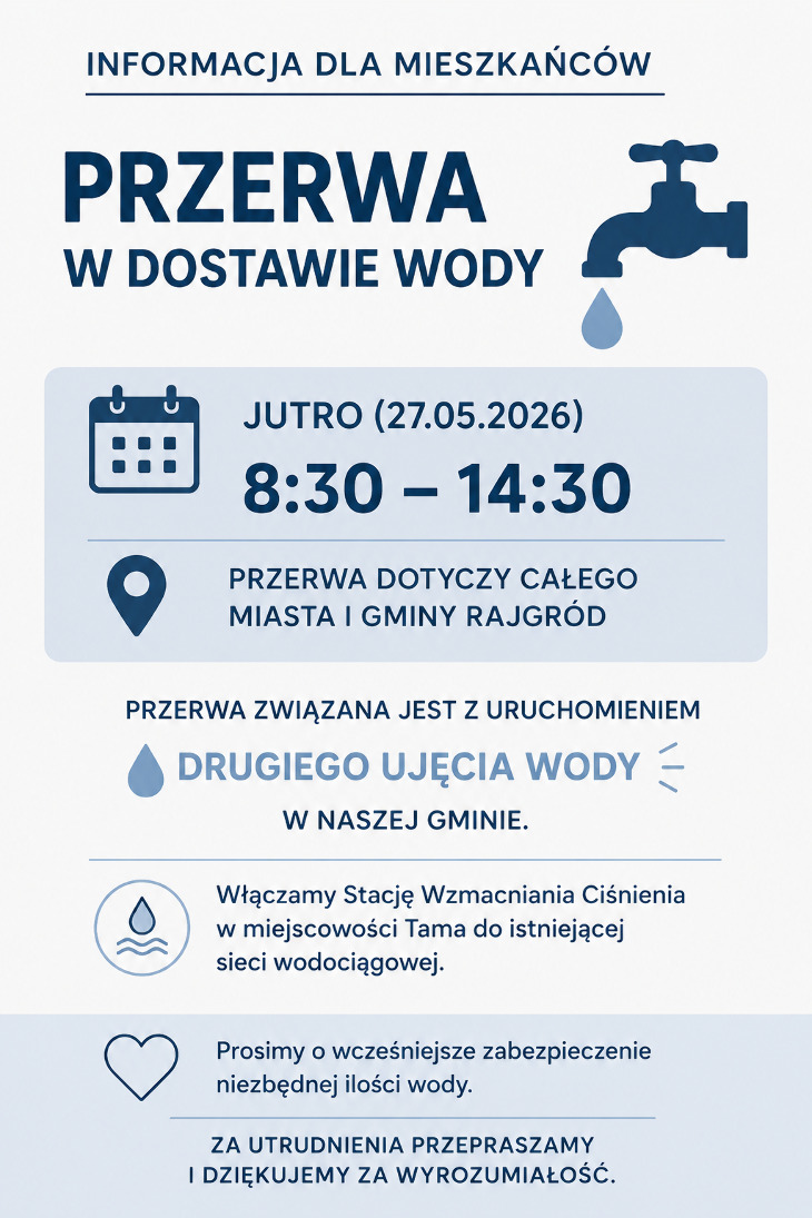 Komunikat UM w Rajgrodzie
