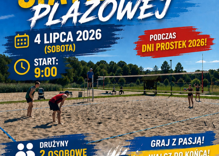 TURNIEJ SIATKÓWKI PLAŻOWEJ PROSTKI 2026