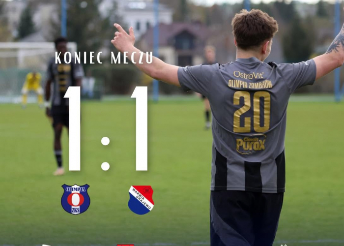  OLIMPIA Zambrów - WARMIA Grajewo 1:1 