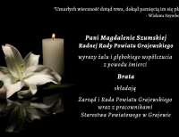 Kondolencje p. Magdalenie Szumskiej
