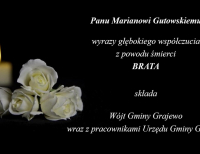 Kondolencje p. Marianowi Gutowskiemu