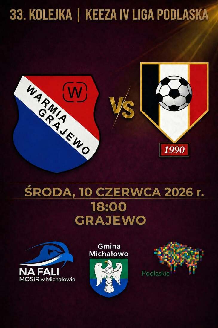 WARMIA Grajewo - KS Michałowo 4:0 
