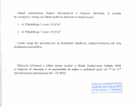ZADM Grajewo. Ogłoszenia o lokalach do wynajęcia