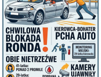 Dwie nietrzeźwe kobiety w uszkodzonym Renault 
