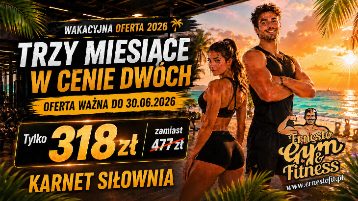 Ernesto Gym & Fitness zaprasza