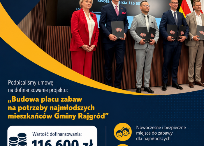 Dobra wiadomość dla mieszkańców Rajgrodu