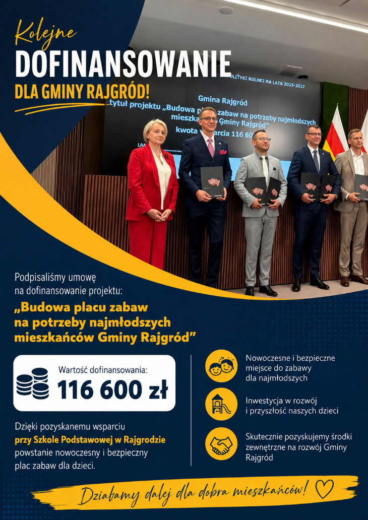 Dobra wiadomość dla mieszkańców Rajgrodu