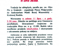Piesza Pielgrzymka do Wąsosza (11.07)
