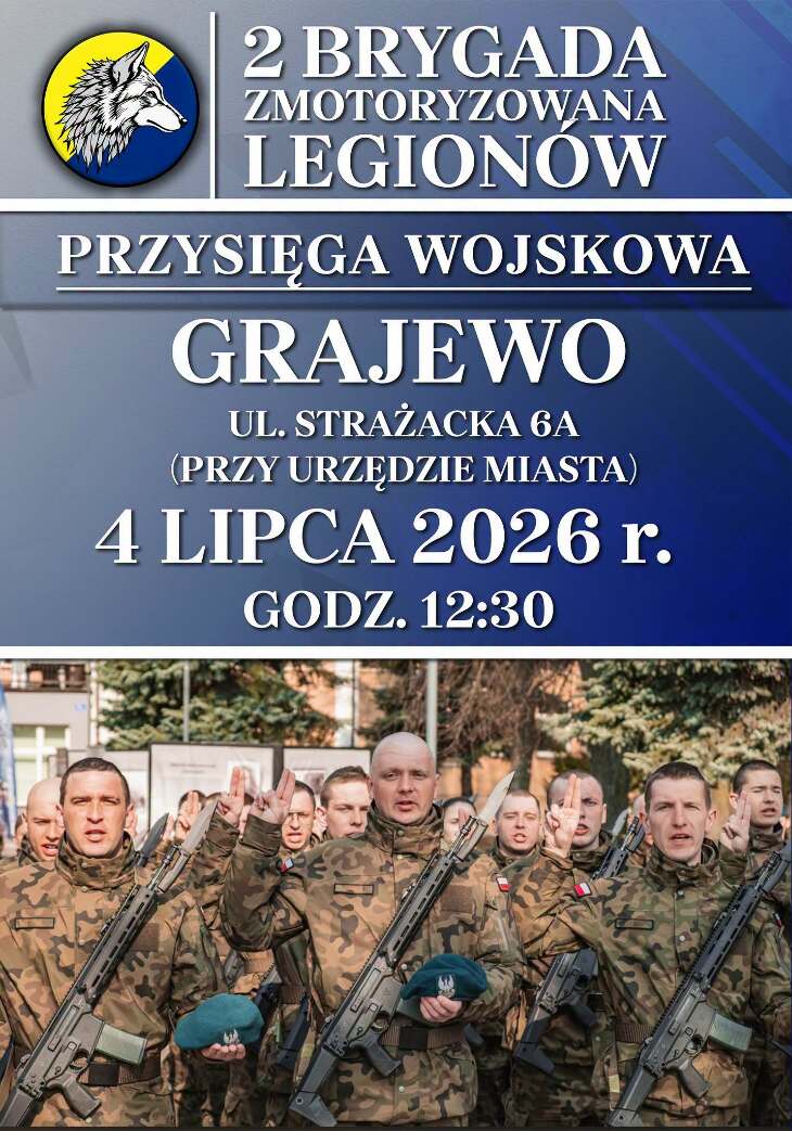 Uroczysta przysięga wojskowa żołnierzy 2 Brygady Zmotoryzowanej