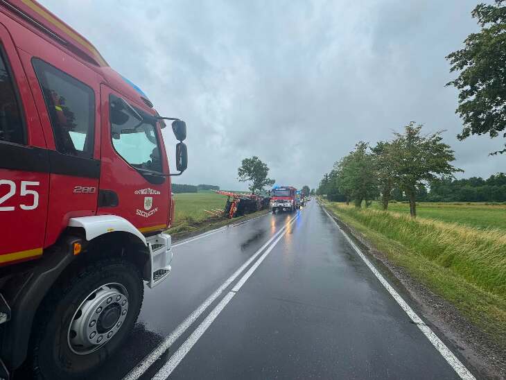Groźny wypadek na DK58
