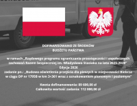 Poprawa bezpieczeństwa w miejscowości Biebrza