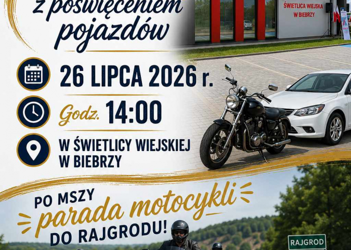  Zaproszenie na poświęcenie pojazdów