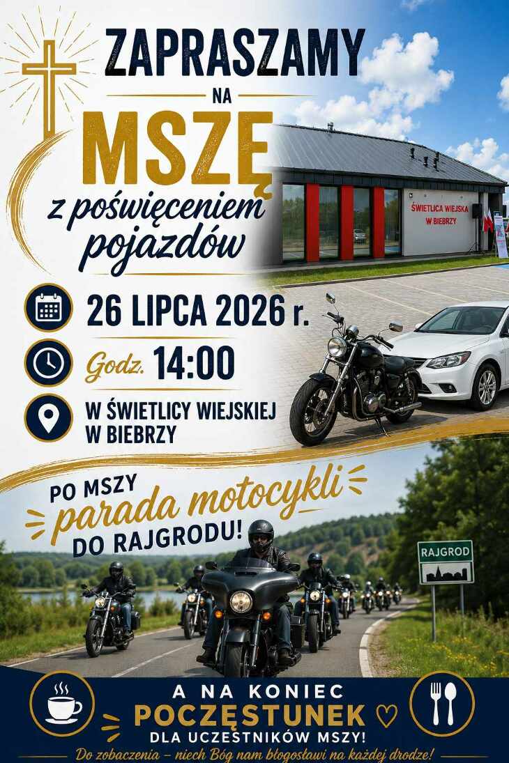  Zaproszenie na poświęcenie pojazdów