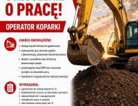 Oferta pracy - operator koparki