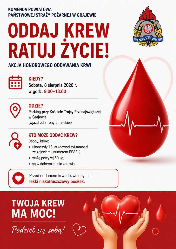 Najbliższa mobilna akcja krwiodawstwa już 8.08