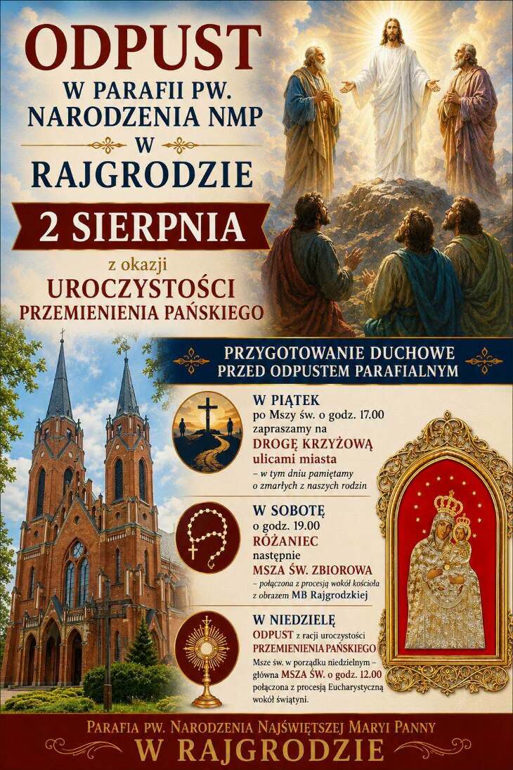 Odpust parafialny w Sanktuarium Królowej Rodzin w Rajgrodzie 