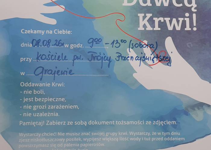 Akcja krwiodawstwa w Grajewie (8.08)