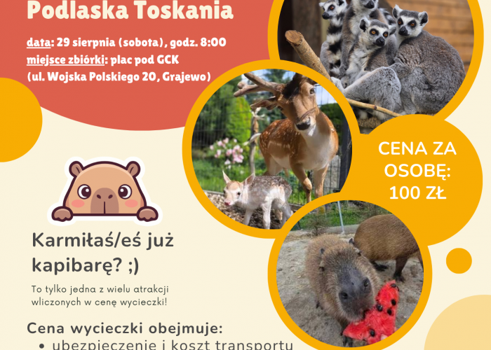 Wycieczka do Podlaskiej Toskanii w ramach Wakacji z GCK