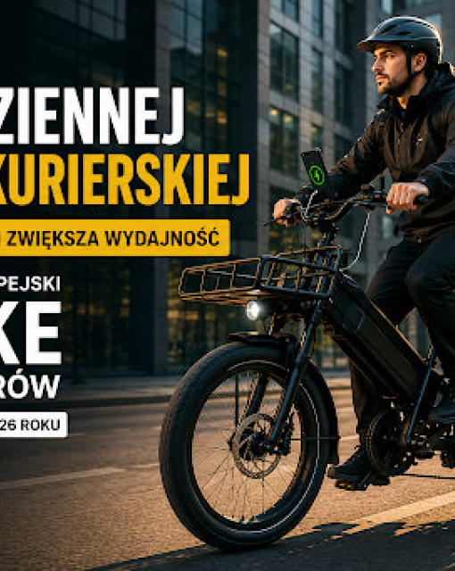Stworzony do całodziennej pracy kurierskiej - ładuje telefon i zwiększa wydajność