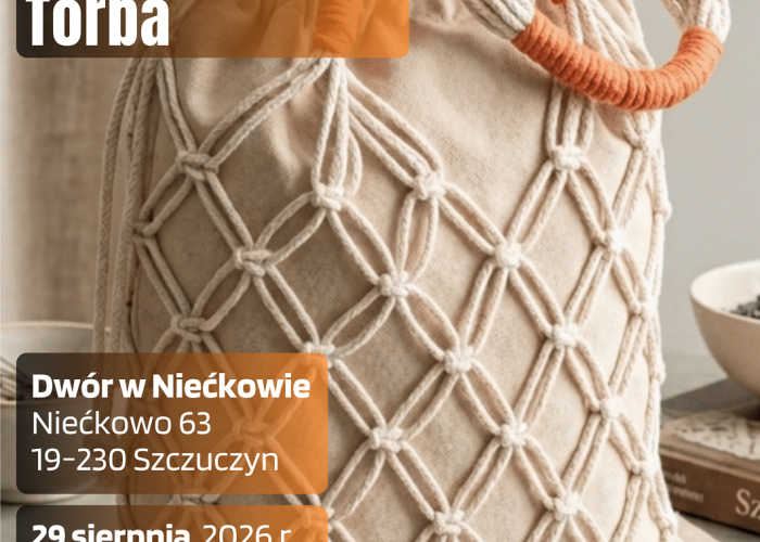 Zaproszenie na Warsztaty - Makramowa Torba