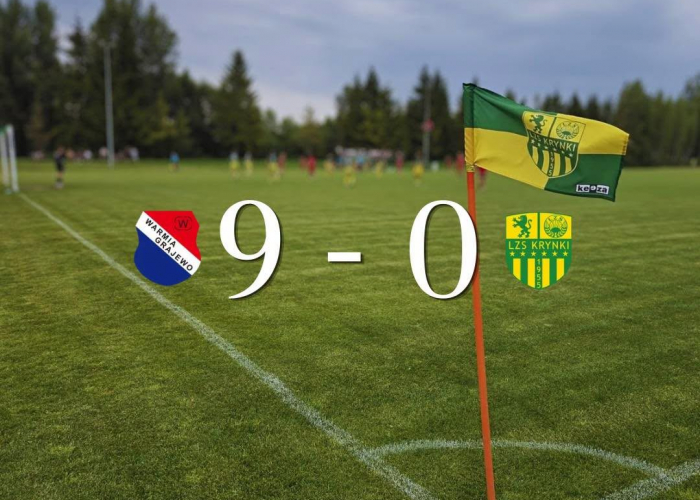  KS Warmia Grajewo - LZS Krynki 9:0