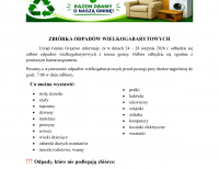 Gmina Grajewo. Odbiór odpadów wielkogabarytowych
