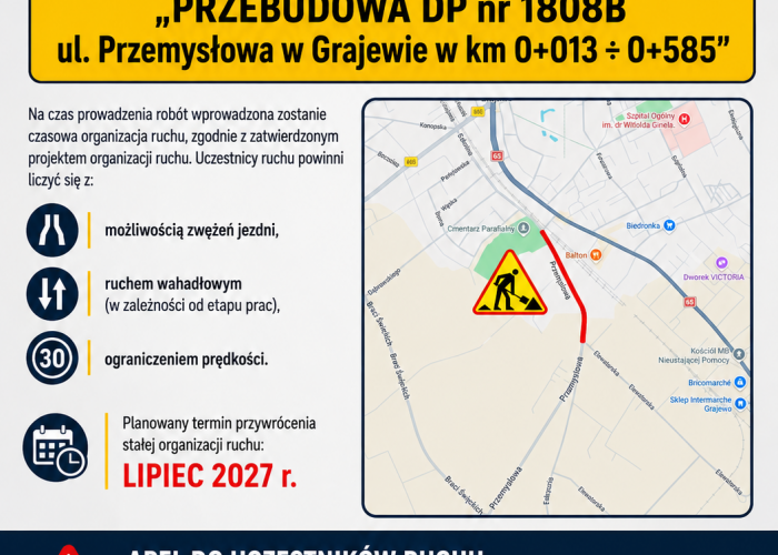 Kolejny odcinek ul. Przemysłowej do przebudowy!