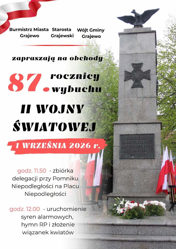 87. rocznicy wybuchu II Wojny Światowej