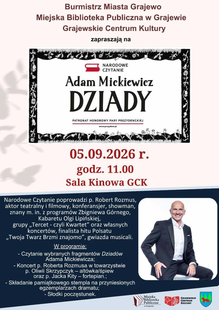 Zapraszamy na Narodowe Czytanie
