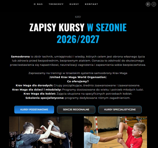 SAMOOBRONA / KRAV MAGA - zapisy na kursy, sezon 2026/27