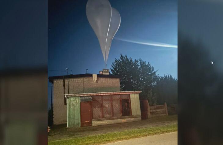 Nocny rajd balonów przemytniczych z Białorusi