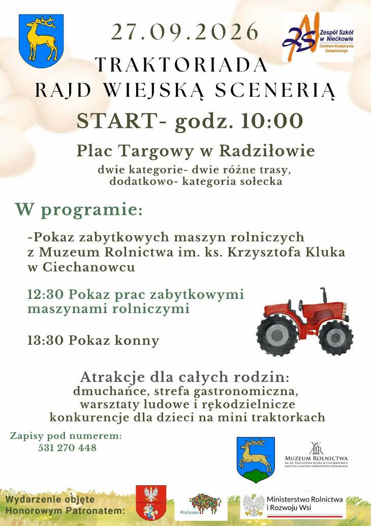 Traktoriada - Rajd Wiejską Scenerią 2026