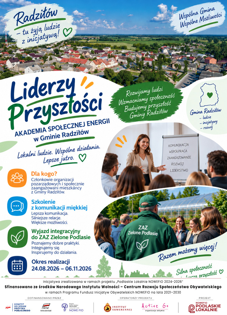 Trzy inicjatywy z gminy Radziłów otrzymały wsparcie