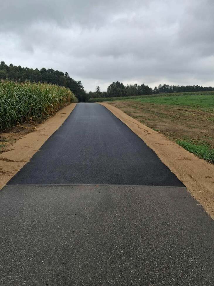 Wąsosz. Nowy odcinek drogi z Łempic do Grądów-Michałów 