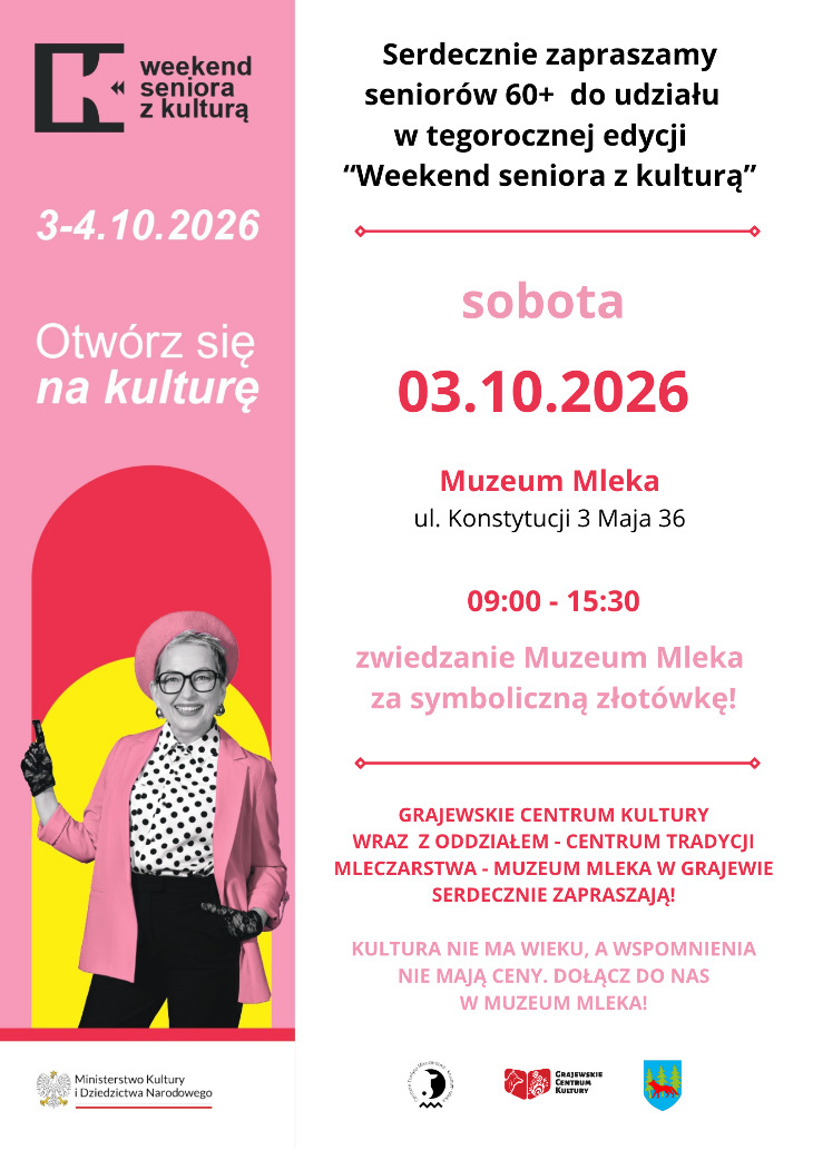 Weekend seniora z kultura w Muzeum Mleka w Grajewie