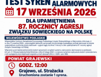 Syreny zabrzmią w Grajewie. Upamiętnią 87. rocznicę agresji ZSRR