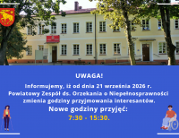 Kominikat Powiatowego Zespołu ds. Orzekania o Niepełnosprawności