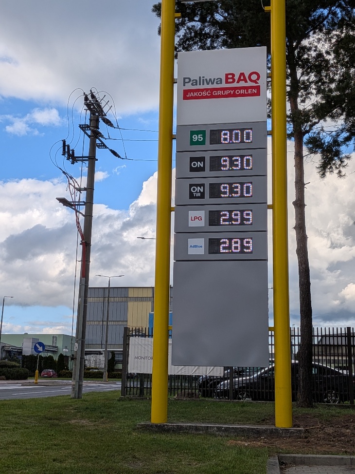 Grajewo. Olej napędowy osiągnął 9,30 zł za litr