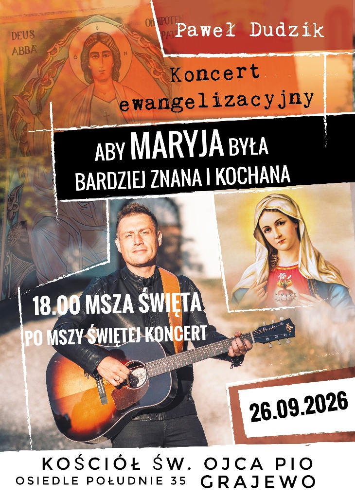 Koncert ewangelizacyjny w parafii św. Ojca Pio w Grajewie