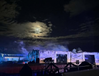 Szczuczyn: Nocny pożar hali przy ul. Łomżyńskiej