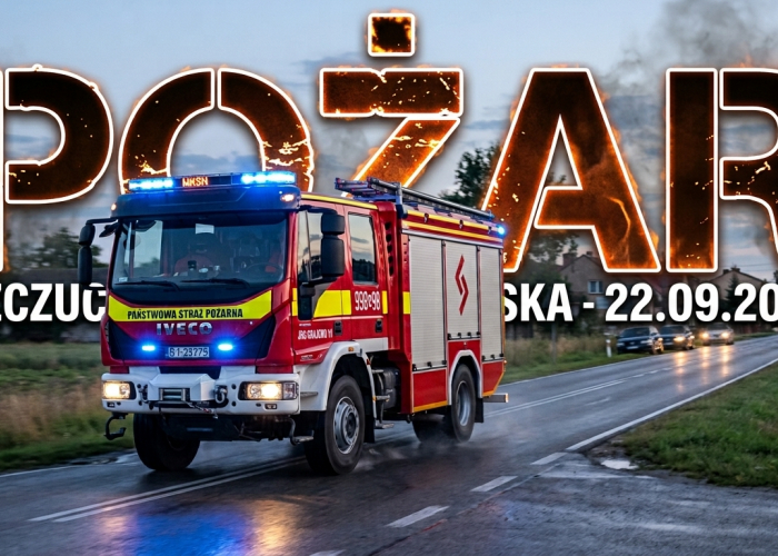 Pożar w Szczuczynie. Płomienie zagrażają sali weselnej !
