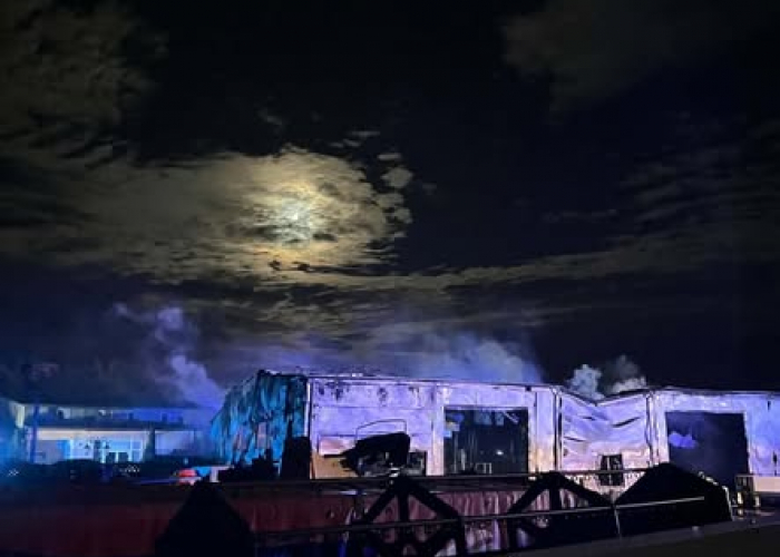 Szczuczyn: Nocny pożar hali przy ul. Łomżyńskiej