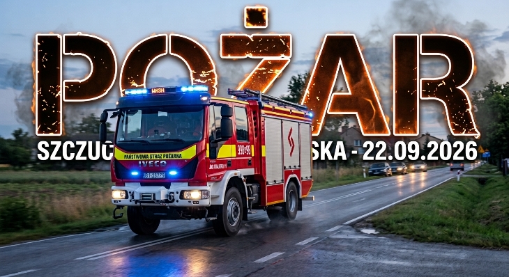 Pożar w Szczuczynie. Płomienie zagrażają sali weselnej !