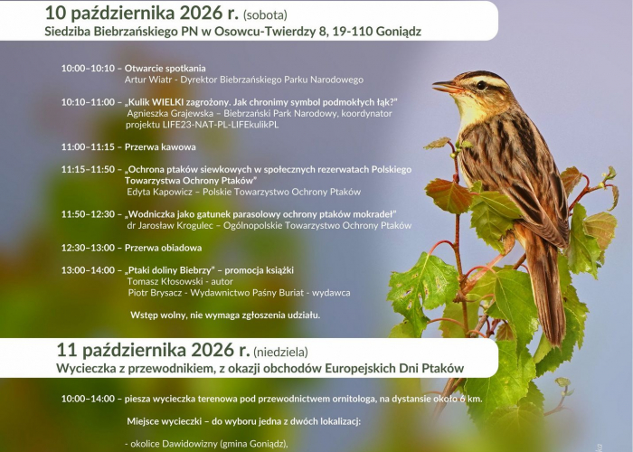 Zapraszamy na 91. Wszechnicę Biebrzańską